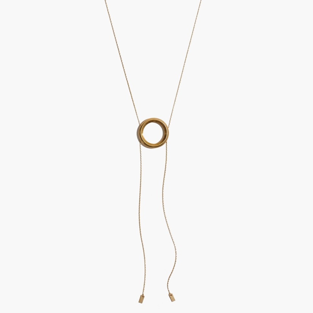 Madewell Sliding Ring Bolo Necklace